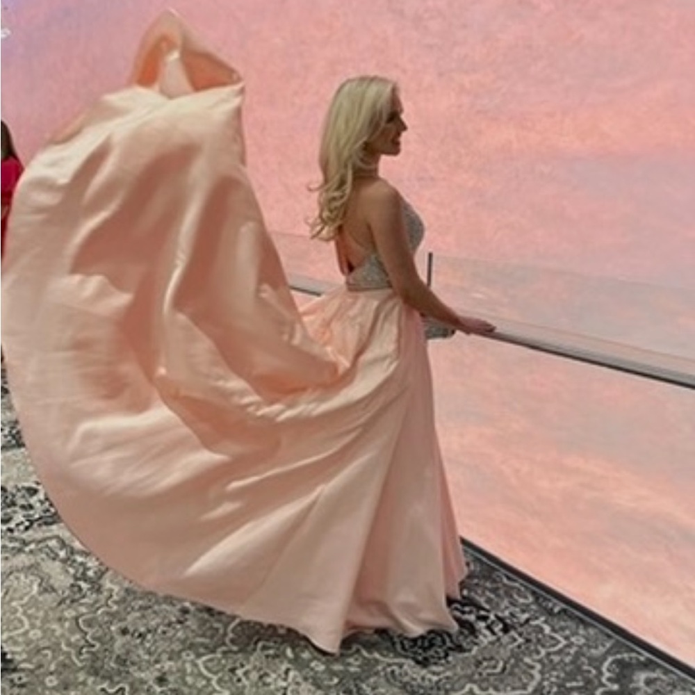 Tiffany Designs Blush Pink Prom Dress - Picture 5 of 6